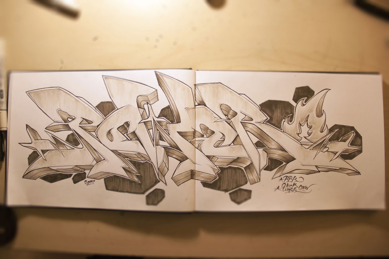 Graffiti Wall - Photo by POWERone - CLOCKWORK, CWK, RBK