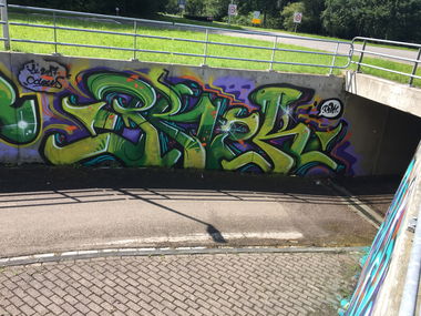 Graffiti Bombing in Stegeren nederland - Photo by PROKBUM (2017)