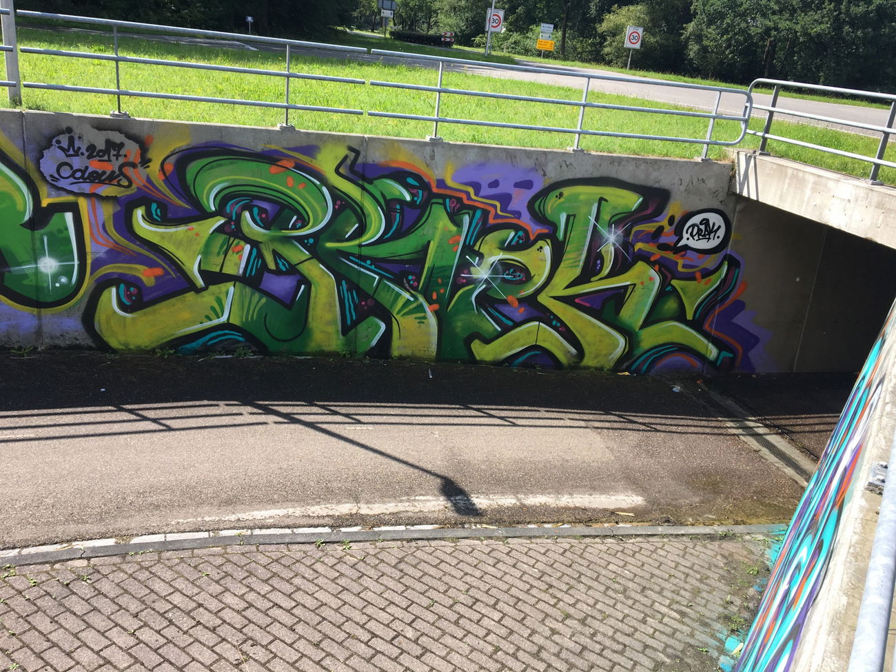 Graffiti Bombing in Stegeren nederland - Photo by PROKBUM (2017)
