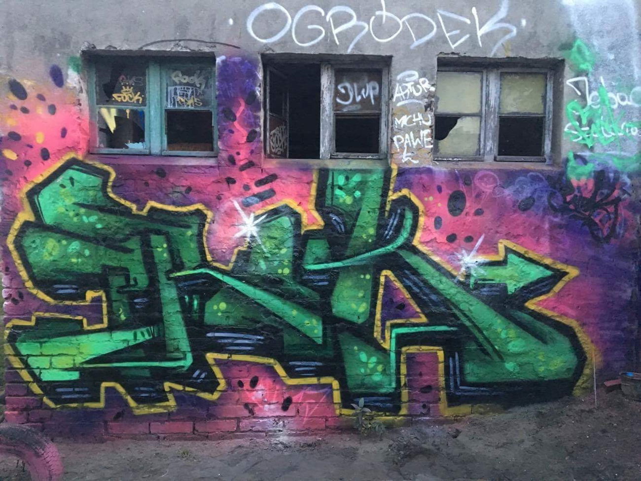 Graffiti Wall in Poland - Photo by PROKBUM (2017)