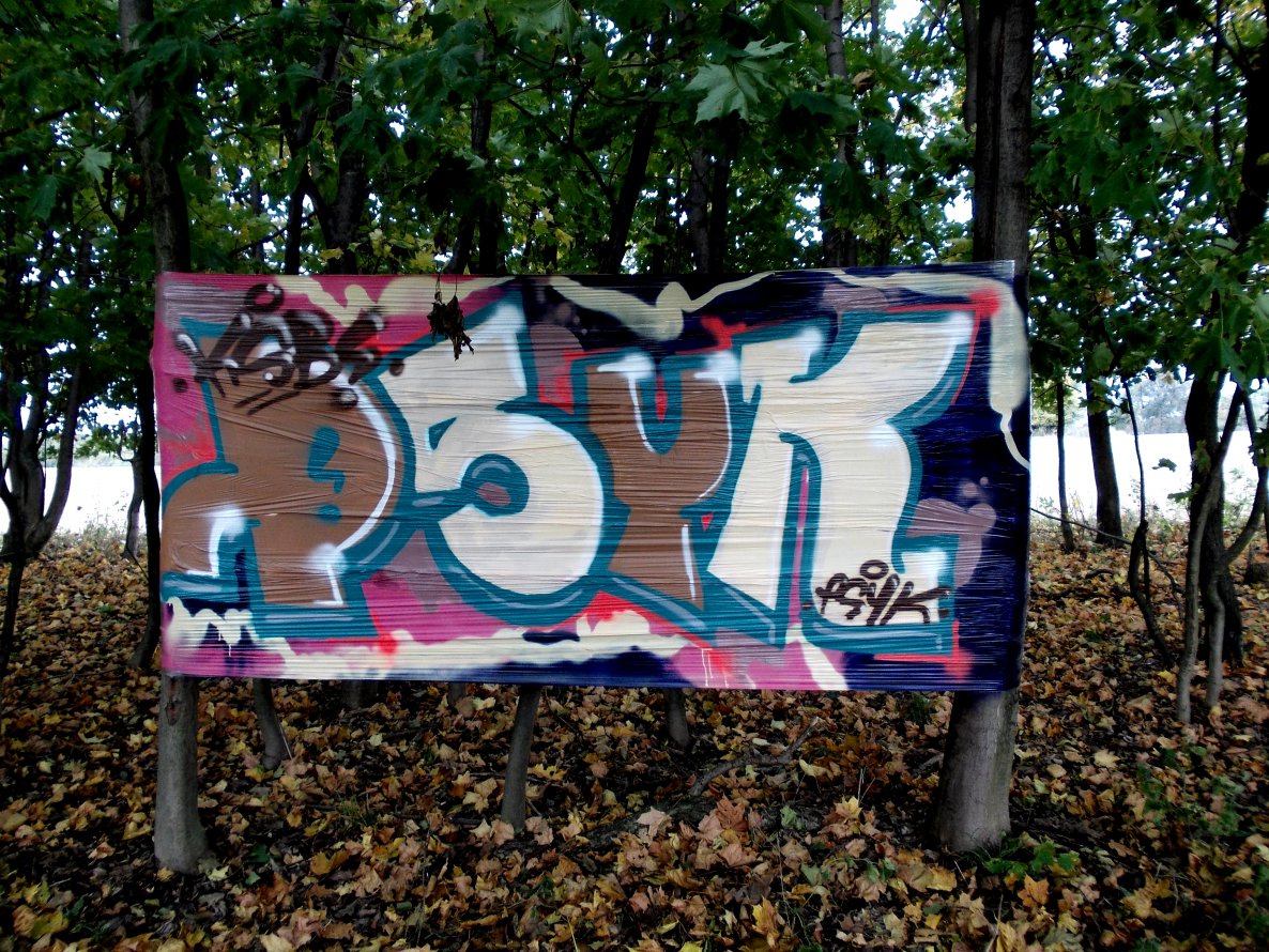 Graffiti Wall - Photo by PSYK_ART - cellophan, folie, psyk (2014)