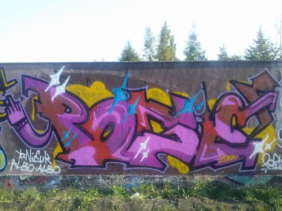 Graffiti Wall in Kostrzyn - Photo by PUSY (2014)