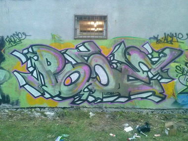 Graffiti Wall in Kostrzyn - Photo by PUSY (2014)