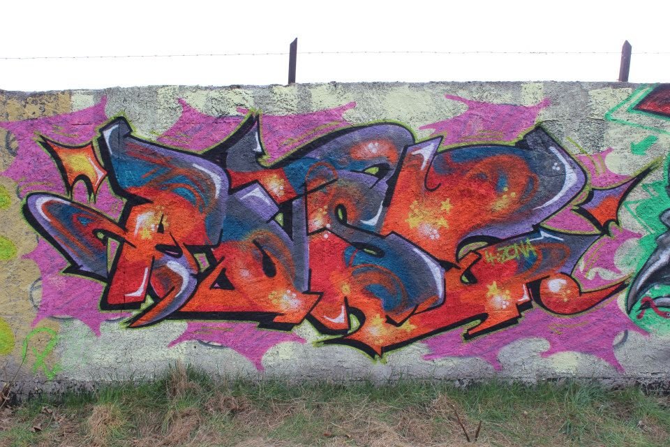 Graffiti Wall in Kostrzyn - Photo by PUSY (2014)