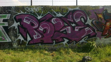 Graffiti Wall in Kostrzyn - Photo by PUSY (2014)