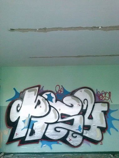 Graffiti Wall in Kostrzyn - Photo by PUSY (2014)