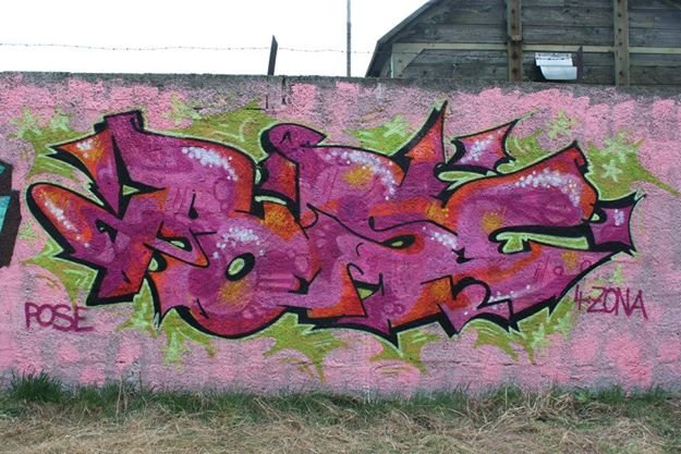 Graffiti Wall in Kostrzyn - Photo by PUSY (2014)