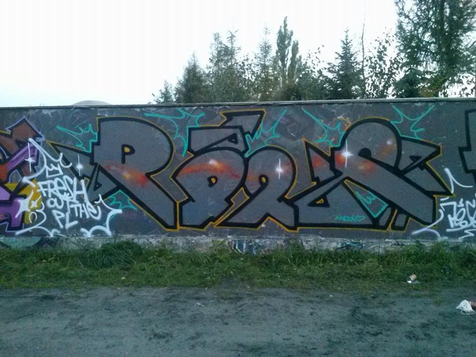 Graffiti Wall in Kostrzyn - Photo by PUSY (2014)