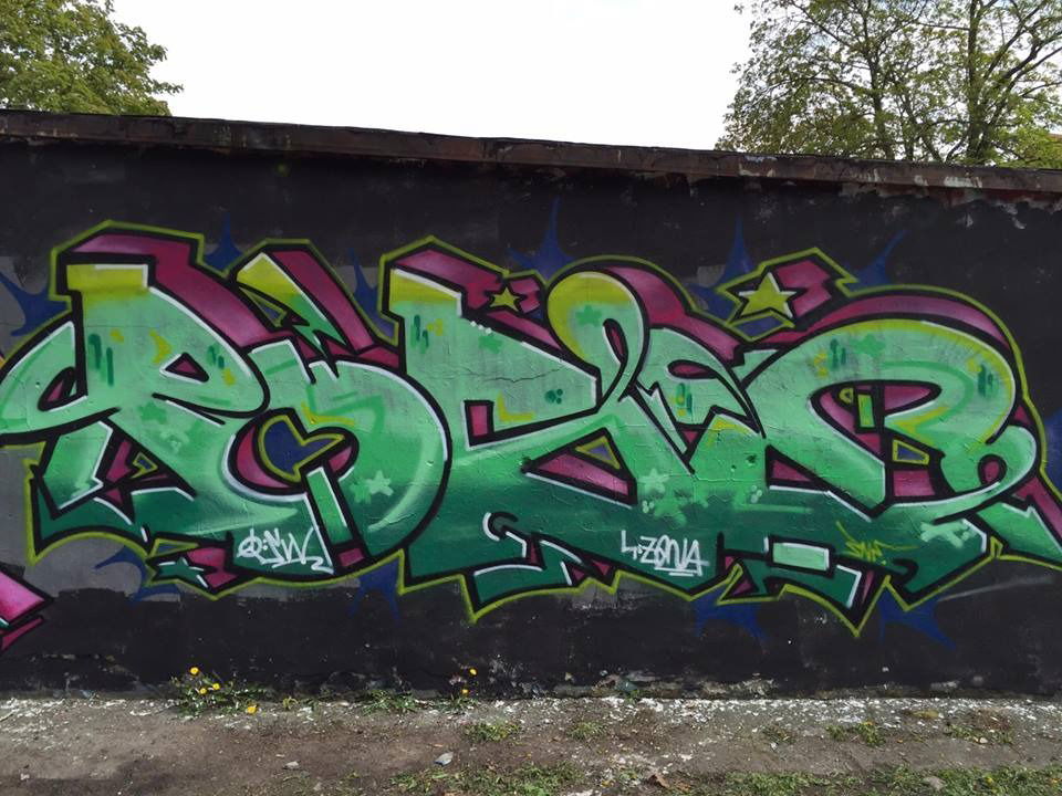 Graffiti Wall in Polska - Photo by PUSY (2016)