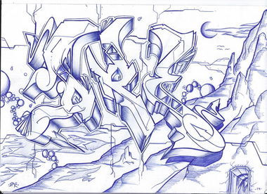 Graffiti Sketch - Photo by PadSavaS