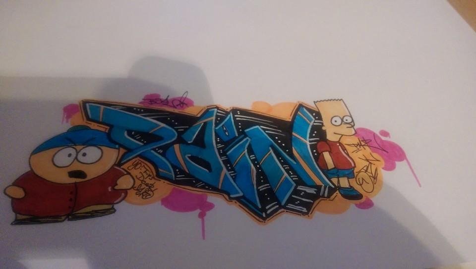 Graffiti Sketch - Photo by PainMzee - pain, eric, cartman (2014)