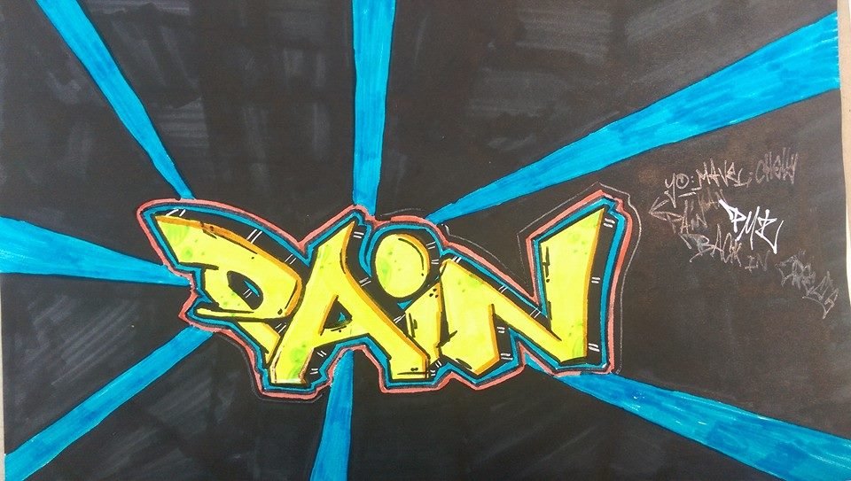 Graffiti Sketch - Photo by PainMzee - pmz, pain, mzee (2014)