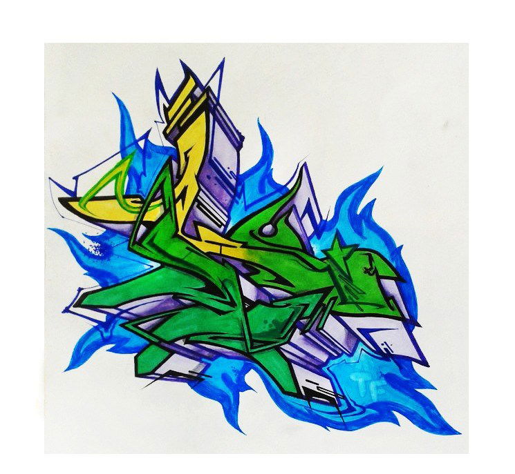 Graffiti Sketch - Photo by Paine - graffiti, style, wildstyle (2015)