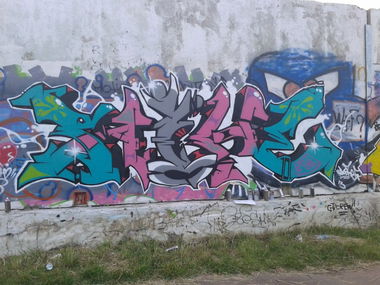 Graffiti Wall in Novocheboksarsk - Photo by Paine - Paine, graffiti