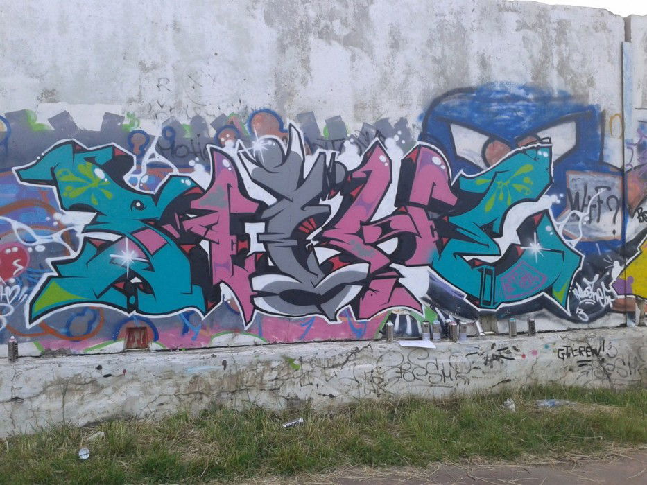 Graffiti Wall in Novocheboksarsk - Photo by Paine - Paine, graffiti