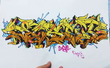 Graffiti Sketch - Photo by Paine