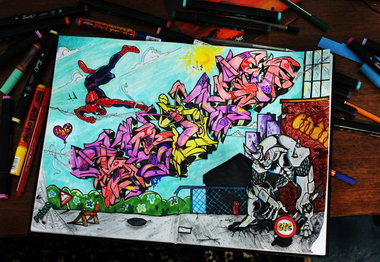 Graffiti Sketch - Photo by Paine