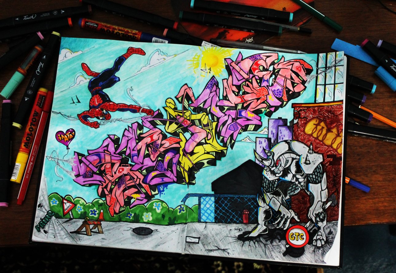 Graffiti Sketch - Photo by Paine