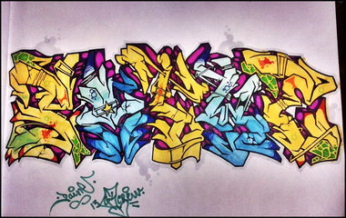 Graffiti Sketch - Photo by Paine
