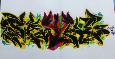 Graffiti Sketch - Photo by Paine (2014)