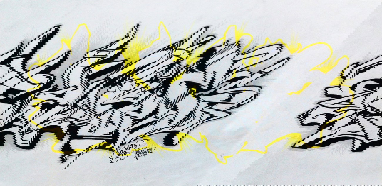 Graffiti Sketch - Photo by Paine - word, FAke (2014)