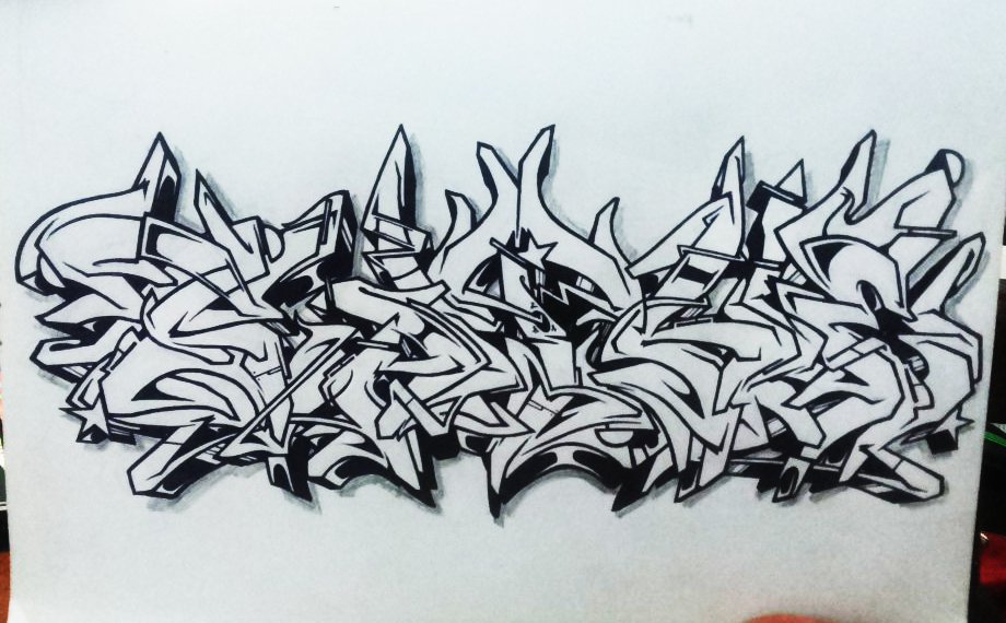 Graffiti Sketch - Photo by Paine