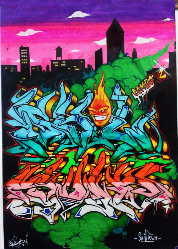 Graffiti Sketch - Photo by Paine - SkillTown, Battle