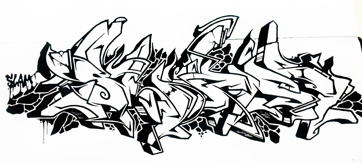 Graffiti Sketch - Photo by Paine