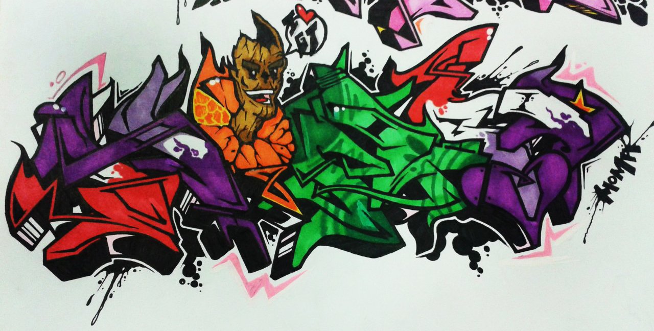 Graffiti Sketch - Photo by Paine