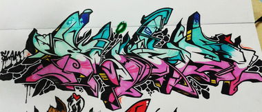 Graffiti Sketch - Photo by Paine