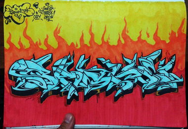 Graffiti Sketch - Photo by Paine