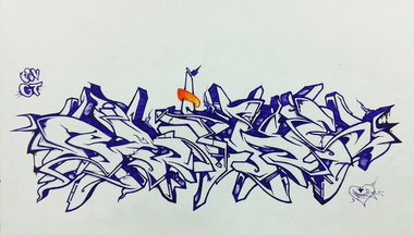 Graffiti Sketch - Photo by Paine