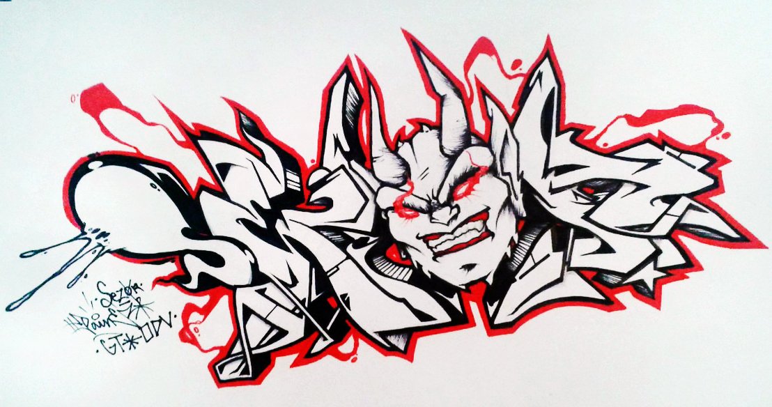 Graffiti Sketch - Photo by Paine