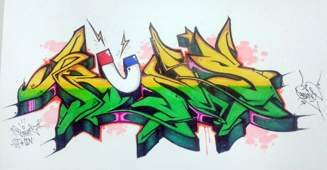 Graffiti Sketch - Photo by Paine