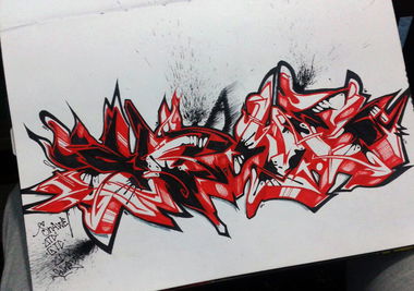 Graffiti Sketch - Photo by Paine