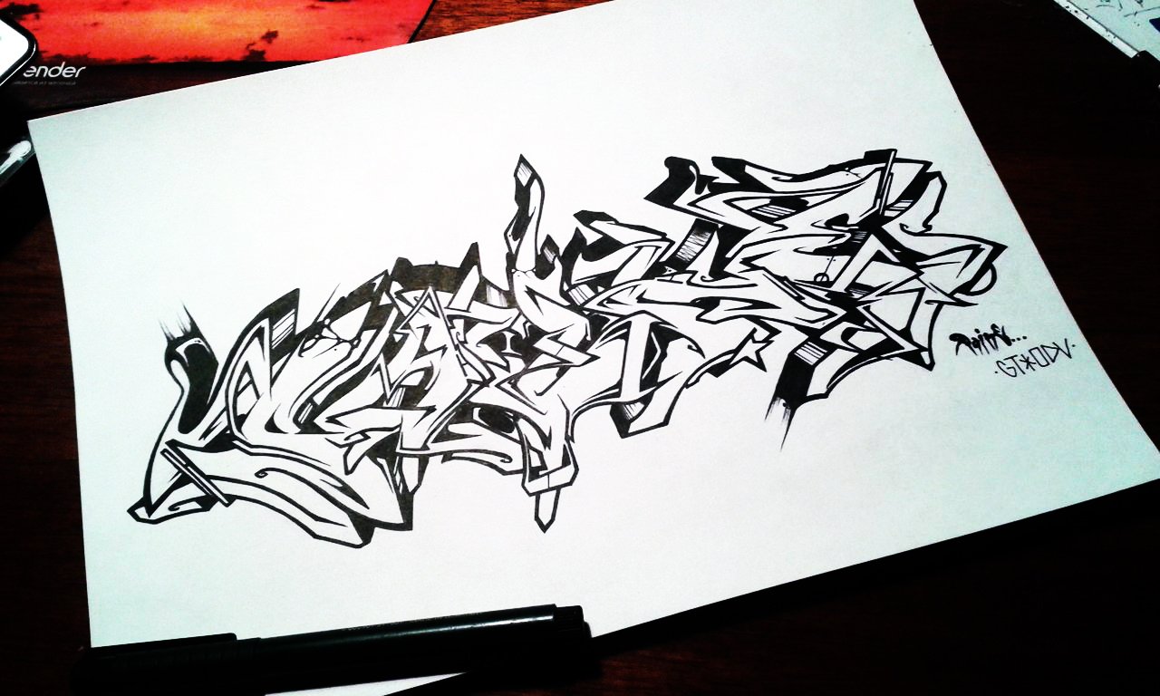 Graffiti Sketch - Photo by Paine
