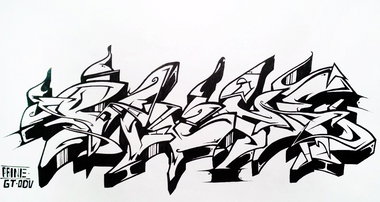 Graffiti Sketch - Photo by Paine