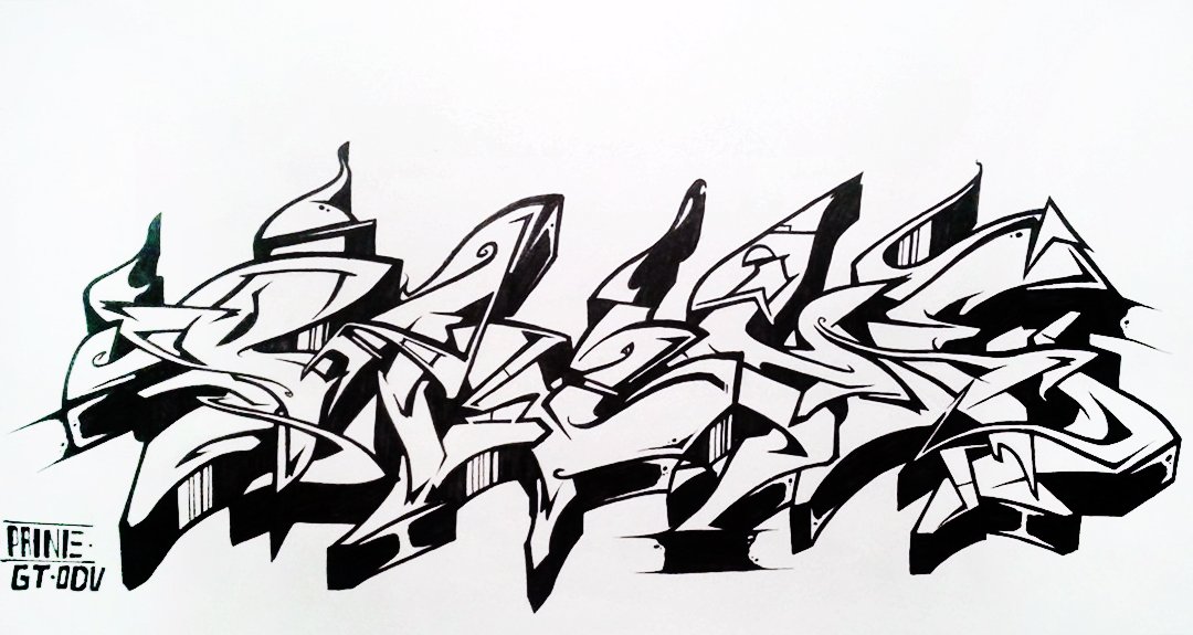 Graffiti Sketch - Photo by Paine