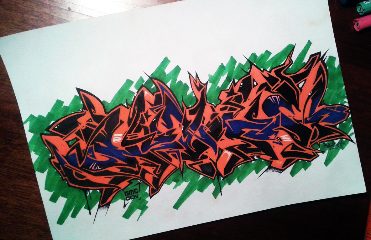 Graffiti Sketch - Photo by Paine