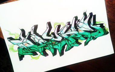 Graffiti Sketch - Photo by Paine - Paine, Russia (2014)