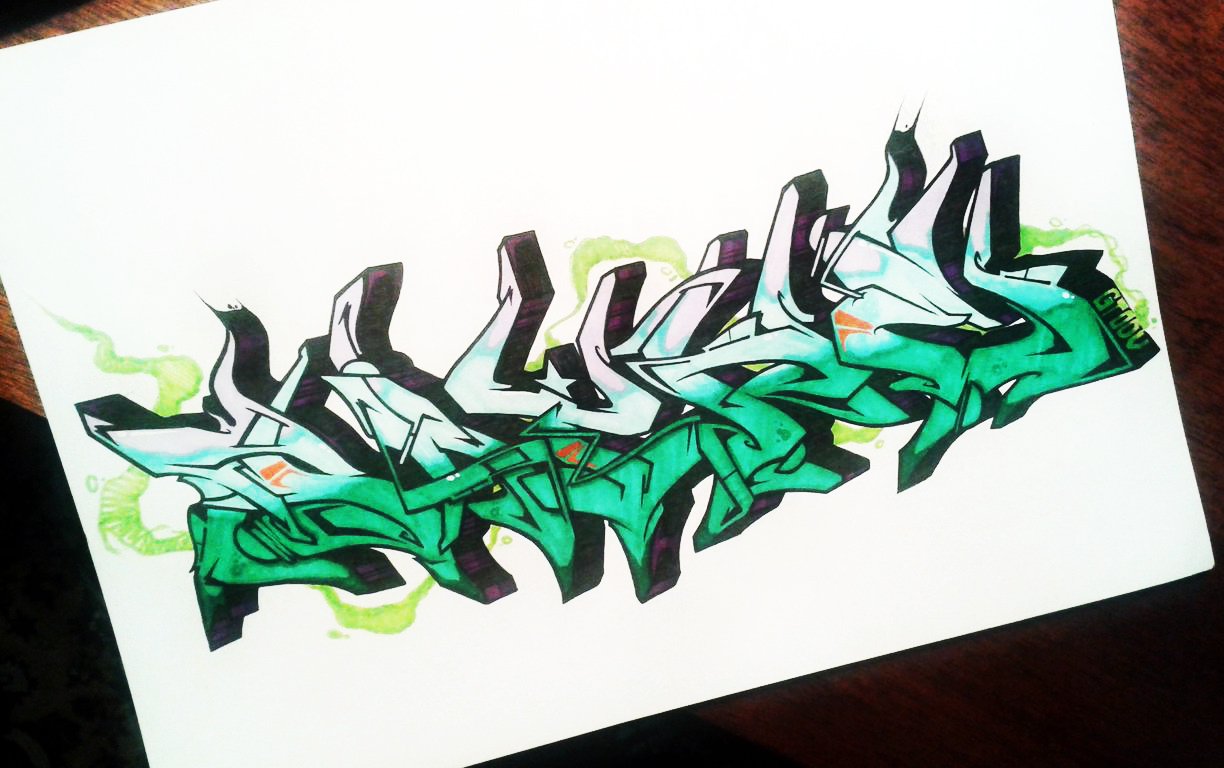 Graffiti Sketch - Photo by Paine - Paine, Russia (2014)