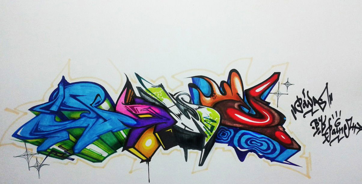 Graffiti Sketch - Photo by Paine