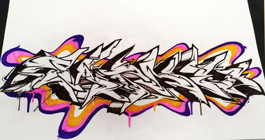 Graffiti Sketch - Photo by Paine - wildstyle, russia (2015)
