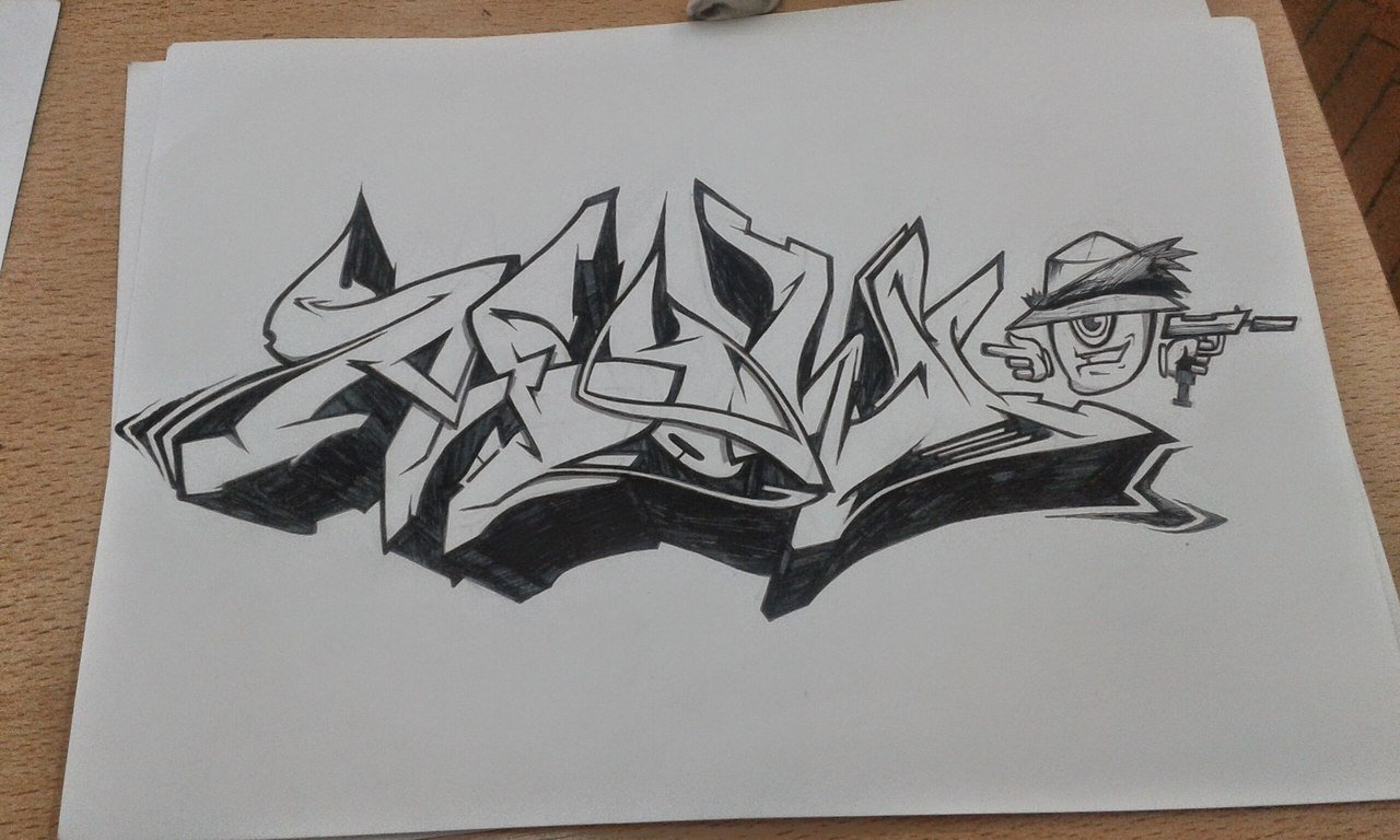 Graffiti Sketch - Photo by Paine