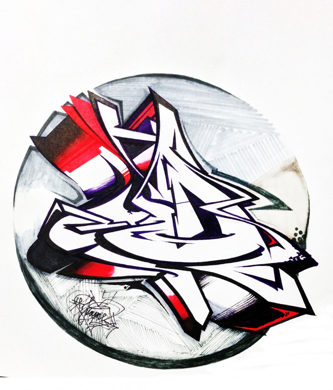 Graffiti Sketch - Photo by Paine