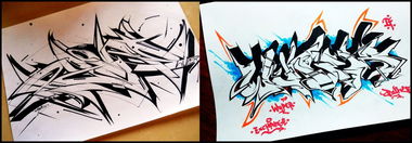 Graffiti Sketch - Photo by Paine