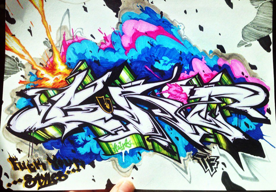 Graffiti Sketch - Photo by Paine (2015)