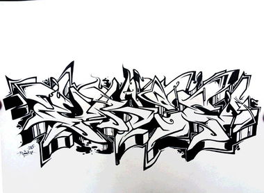 Graffiti Sketch - Photo by Paine - erase
