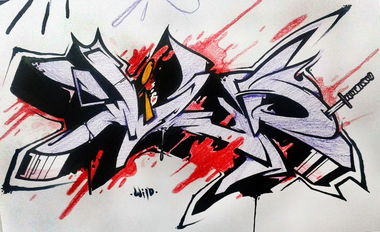 Graffiti Sketch - Photo by Paine - Wildstyle, paine, russia (2015)