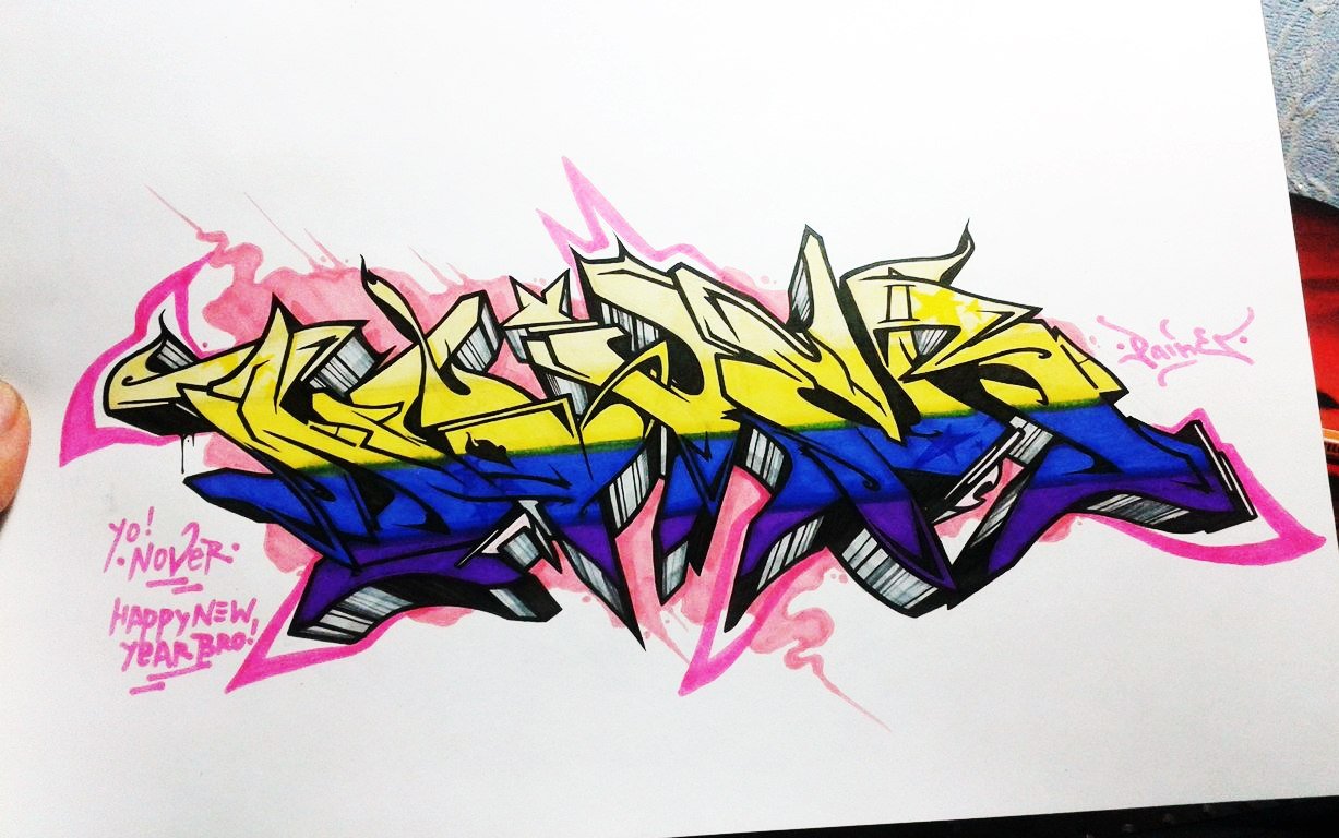 Graffiti Sketch - Photo by Paine - for, Nover (2015)